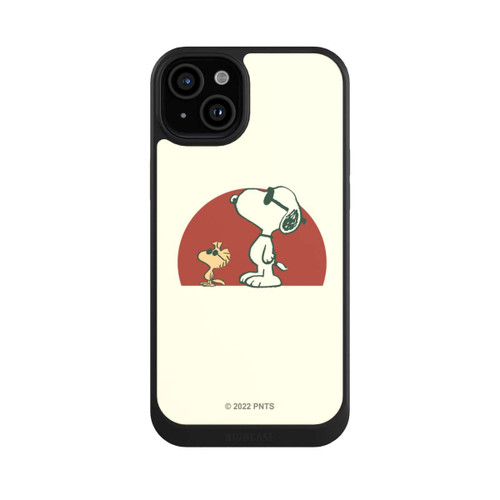 Apple iPhone 15 Plus NIVOcore Snoopy Woodstock weit draußen