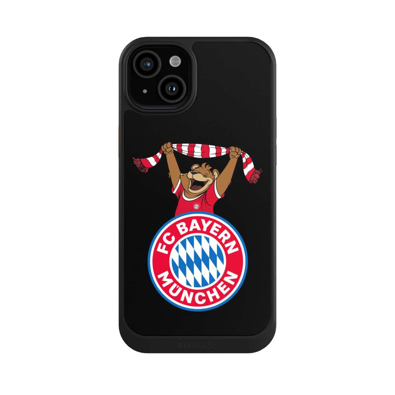 iPhone 15 Plus NIVOcore Bernie Jubel mit Schal Schwarz