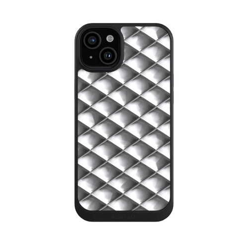 Apple iPhone 15 Plus NIVOcore Glamour Silver Squares