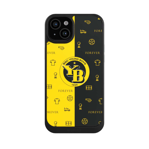 Apple iPhone 15 Plus NIVOcore BSC YB Gelb Schwarz Muster