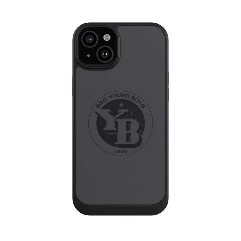 iPhone 15 Plus NIVOcore BSC YB Logo Gris