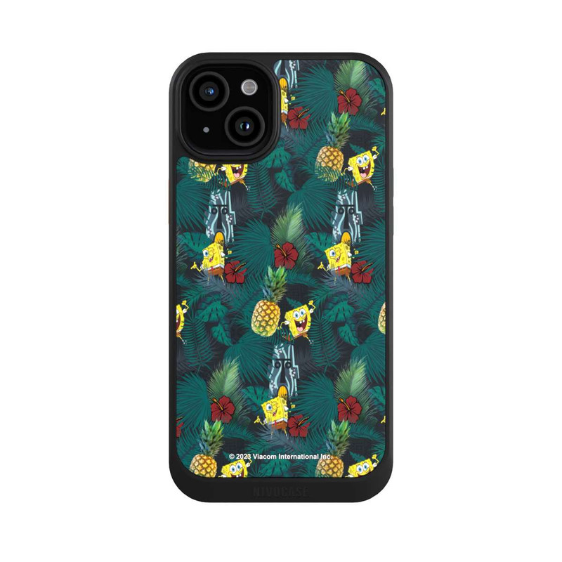 iPhone 15 Plus NIVOcore Spongebob Ananas-Muster