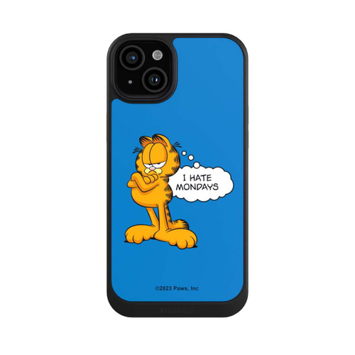 Apple iPhone 15 Plus NIVOcore Garfield I Hate Mondays Blau