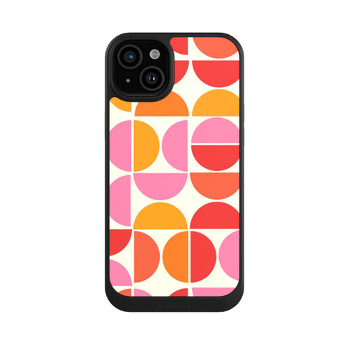 Apple iPhone 15 Plus NIVOcore Retro Trend Muster Orange
