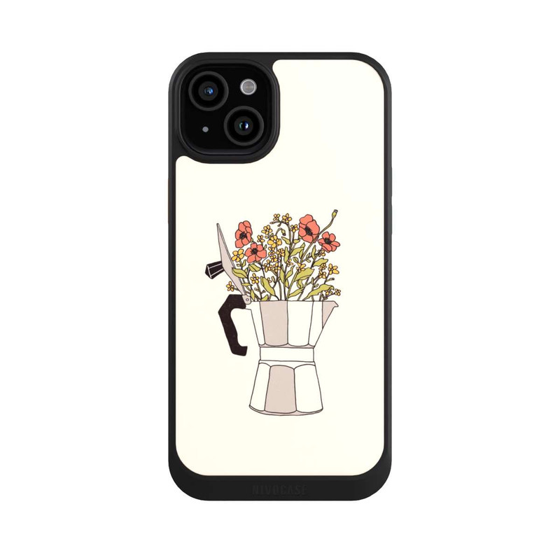 iPhone 15 Plus NIVOcore Fleurs Moka