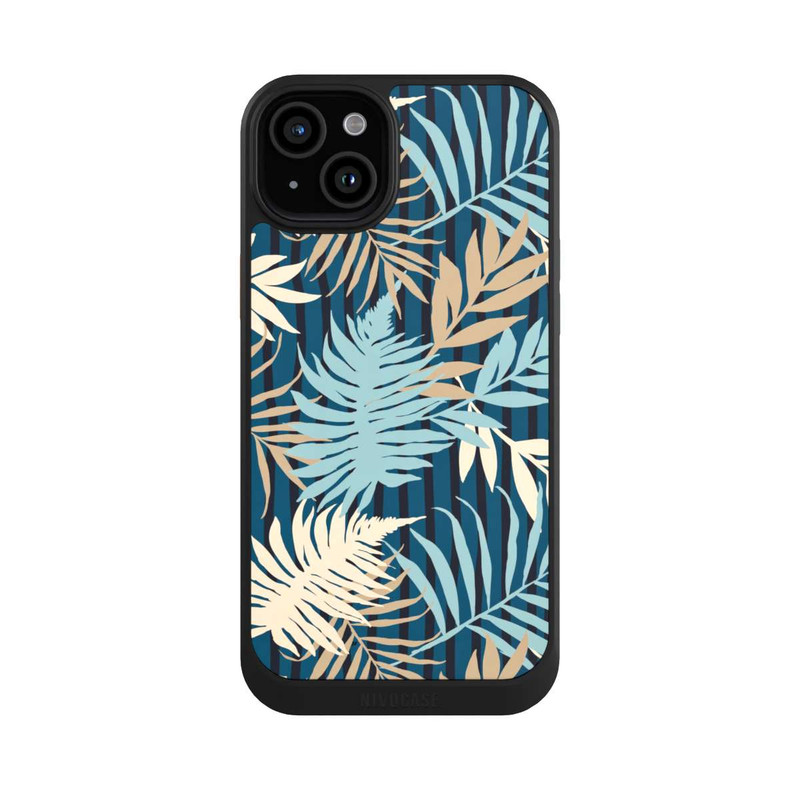 iPhone 15 Plus NIVOcore Palm Garden Beige Pattern