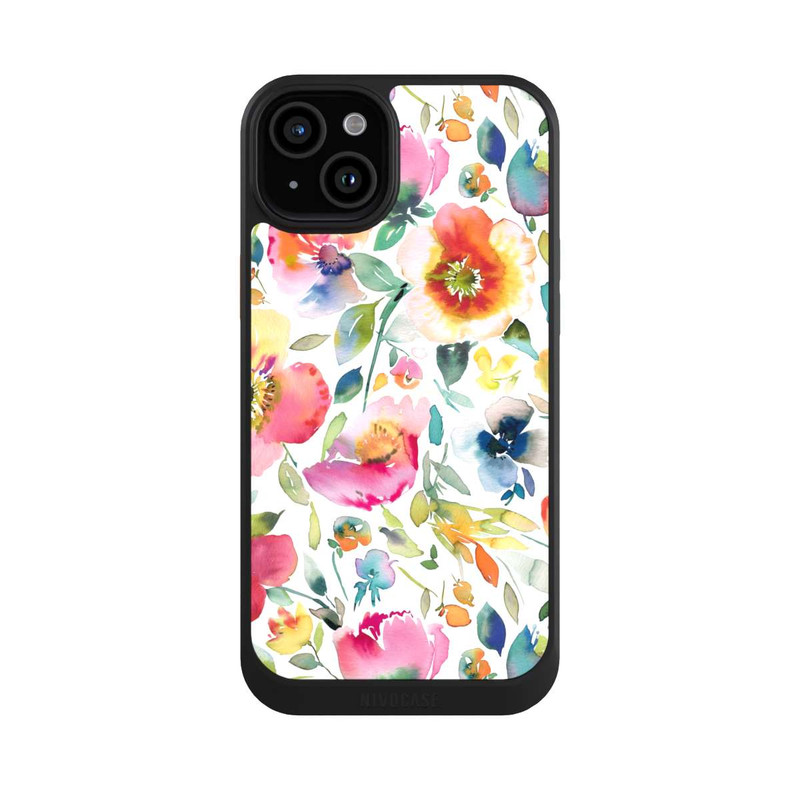 iPhone 15 Plus NIVOcore Psychedelic Poppies Multicolor