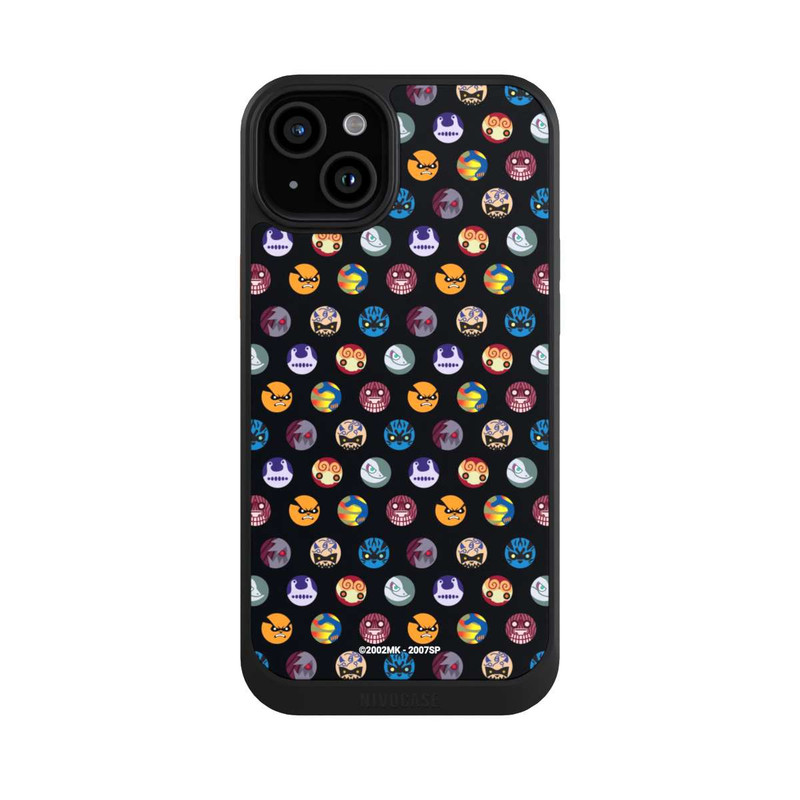 iPhone 15 Plus NIVOcore Bijuu Muster Schwarz