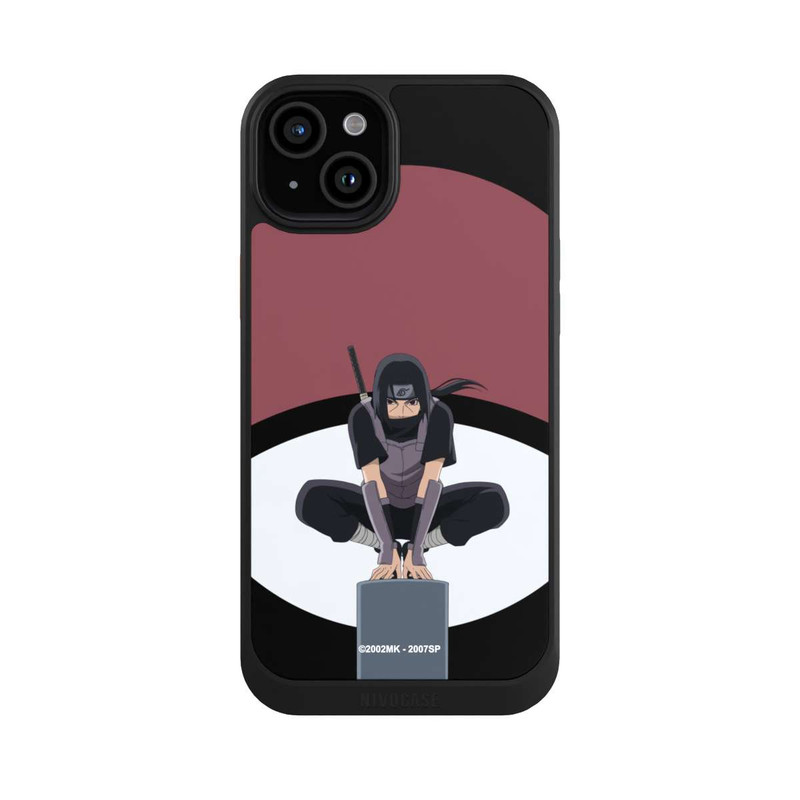 iPhone 15 Plus NIVOcore Itachi Uchiha Symbol schwarz