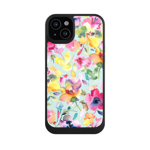 Apple iPhone 15 Plus NIVOcore Künstlerischer Sommer Psychedelic Floral