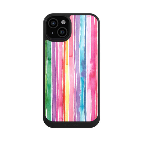 Apple iPhone 15 Plus NIVOcore Camouflage Regenbogenstreifen