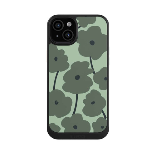 Apple iPhone 15 Plus NIVOcore Minimalistische Blumen Grün