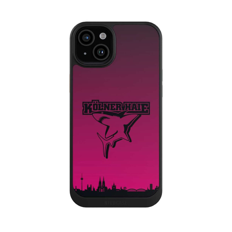 iPhone 15 Plus NIVOcore Kölner Haie Skyline Pink