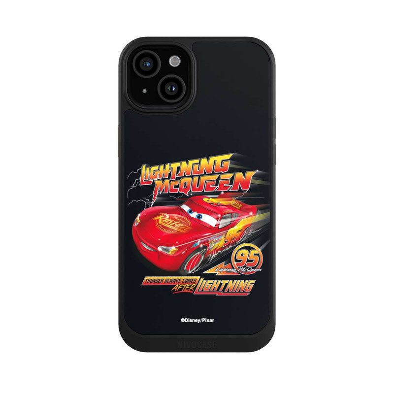 iPhone 15 Plus NIVOcore Cars Lightning McQueen Thunder Always Comes After Lightning