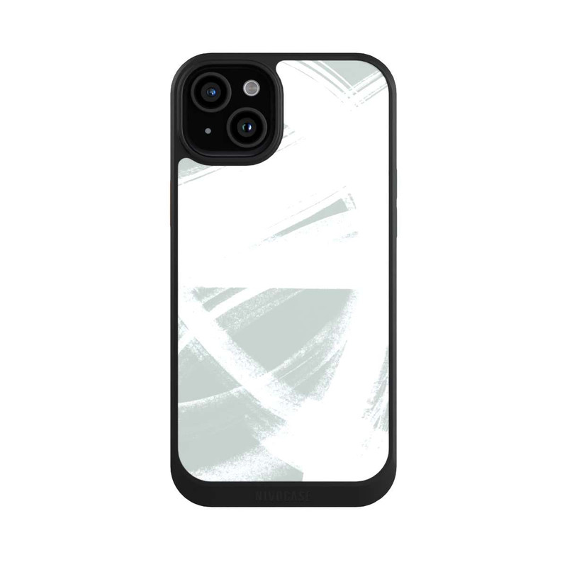 iPhone 15 Plus NIVOcore Abstract Brush Strokes Blush