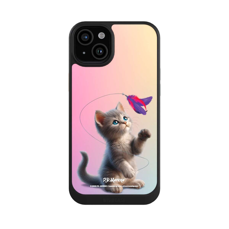iPhone 15 Plus NIVOcore Playing Cat with Feather