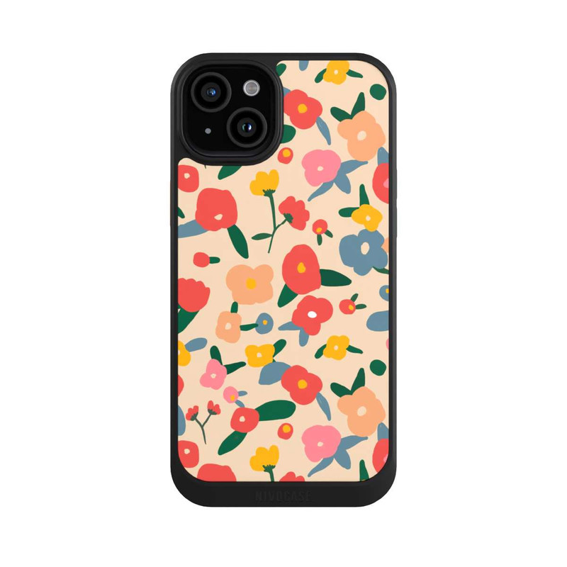 iPhone 15 Plus NIVOcore Retro Bold Scandi Flowers