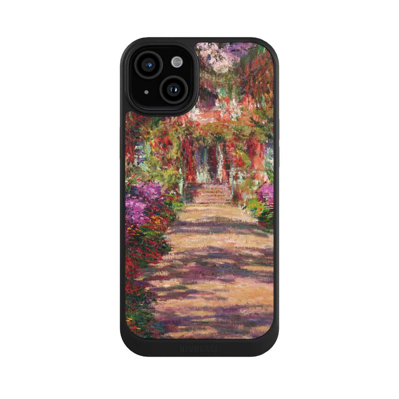 iPhone 15 Plus NIVOcore Eine Allee in Monets Garten in Giverny by Claude Monet