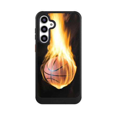Samsung Galaxy S23 FE NIVOcore Brennende Basketball Leidenschaft