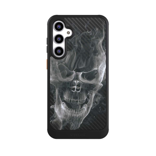 Samsung Galaxy S23 FE NIVOcore rauchender Totenkopf Carbon