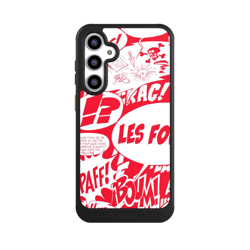Galaxy S23 FE NIVOcore Bulles BD Astérix Rouge