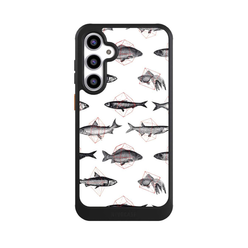 Galaxy S23 FE NIVOcore Fische in Geometrie