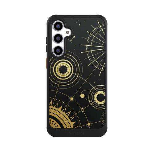Samsung Galaxy S23 FE NIVOcore Schwarzer und goldener Look Abstrakt