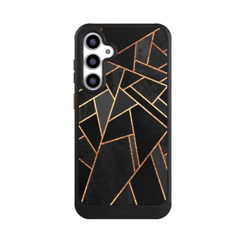 Galaxy S23 FE NIVOcore Schwarze Nacht Gold Druck