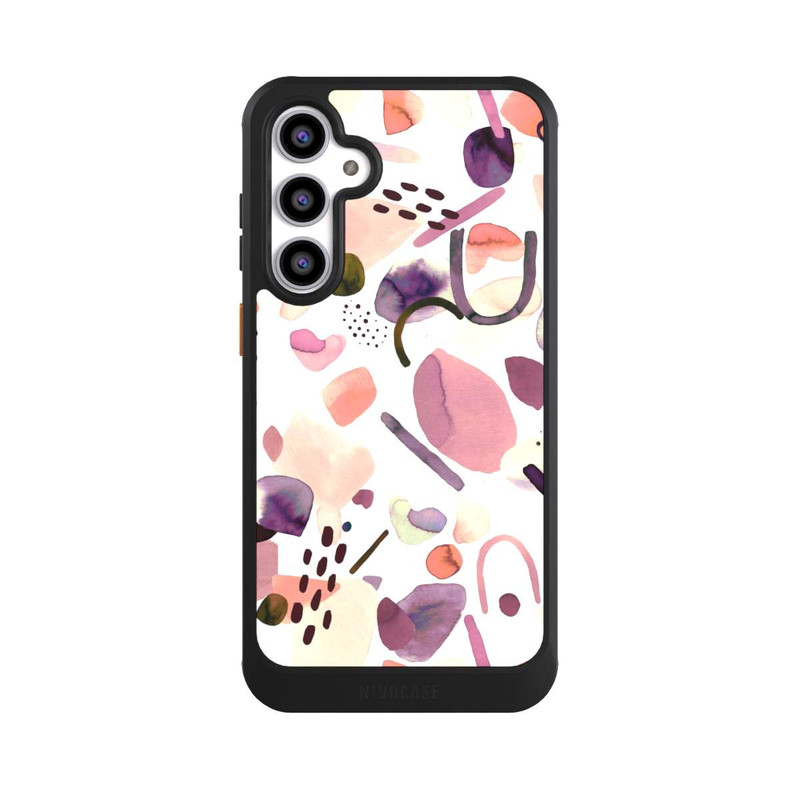 Galaxy S23 FE NIVOcore Abstrakte Formen aquarell lila