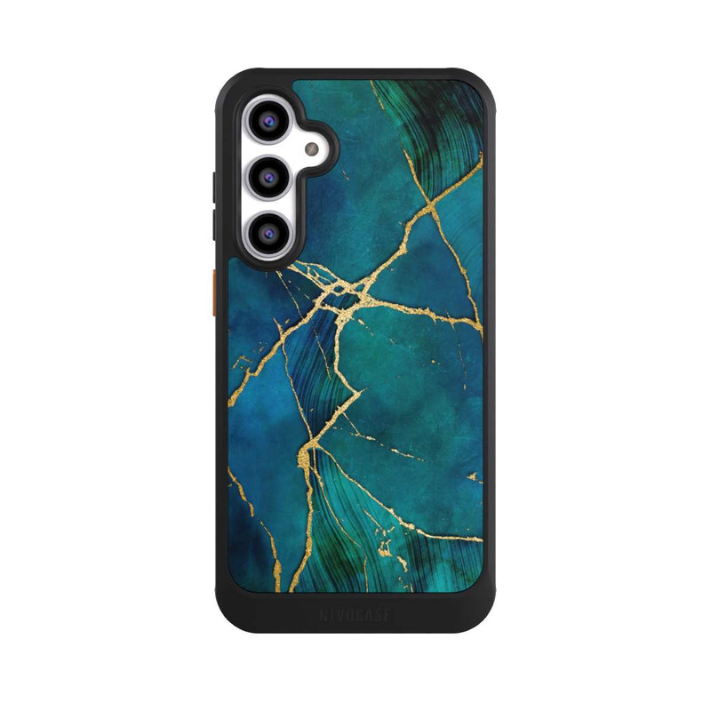 Galaxy S23 FE NIVOcore Mineralischer Glamourlook Blaugold