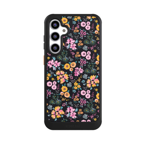 Samsung Galaxy S23 FE NIVOcore Kleine bunte Blumen Schwarz 2