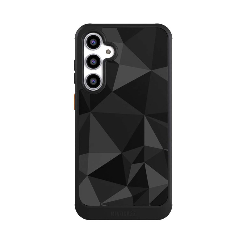 Galaxy S23 FE NIVOcore Polygonmuster schwarz