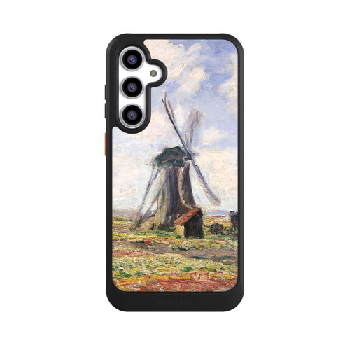 Samsung Galaxy S23 FE NIVOcore Tulpenfelder mit der Rijnsburger Windmühle von Claude Monet