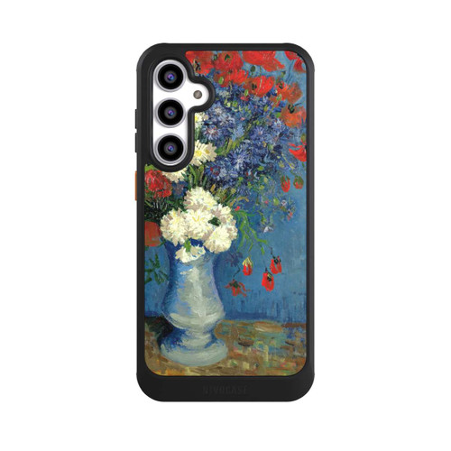 Samsung Galaxy S23 FE NIVOcore Stillleben Vase mit Kornblumen und Mohnblumen von Vincent Van Gogh