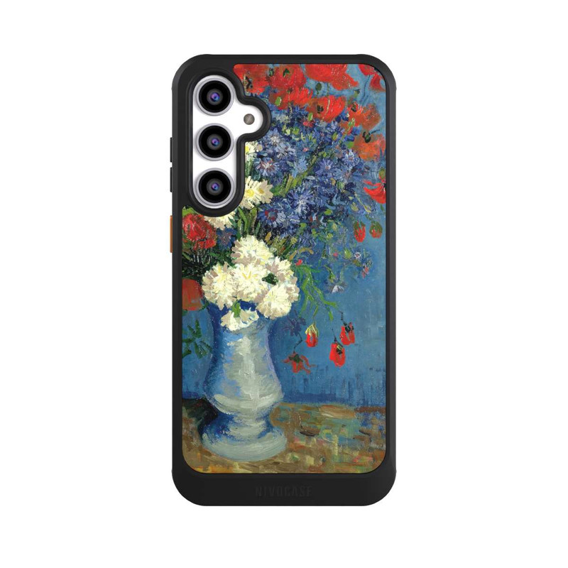 Galaxy S23 FE NIVOcore Still Life Vase with Cornflowers and Poppies by Vincent Van Gogh