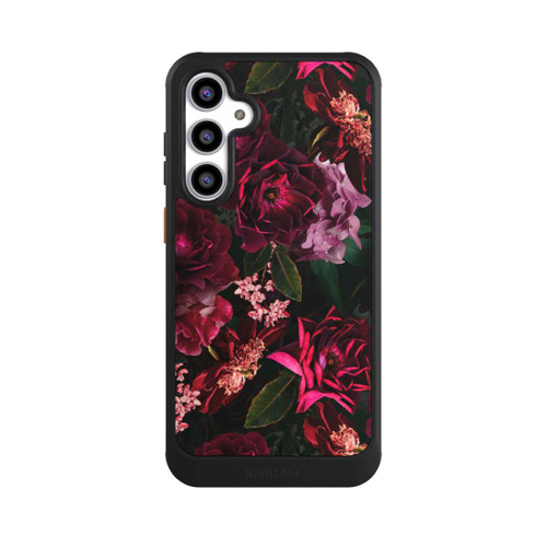 Samsung Galaxy S23 FE NIVOcore Dunkelrote und rosa Blüten