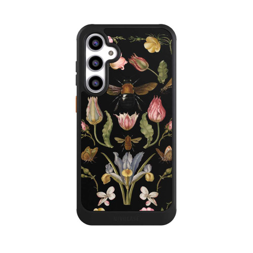 Samsung Galaxy S23 FE NIVOcore Wildblumen und Biene Schwarz