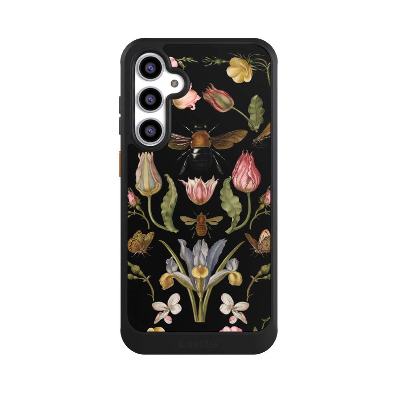 Galaxy S23 FE NIVOcore Wildblumen und Biene Schwarz