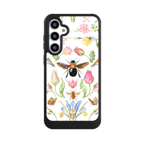 Samsung Galaxy S23 FE NIVOcore Wildblumen mit Biene weiß