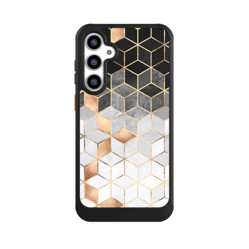 Samsung Galaxy S23 FE NIVOcore Würfel dunkel und gold