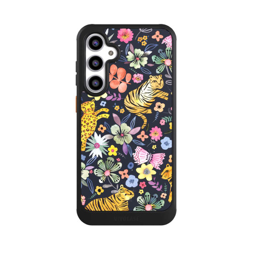 Samsung Galaxy S23 FE NIVOcore Frühlingsblumen mit Tiger schwarz