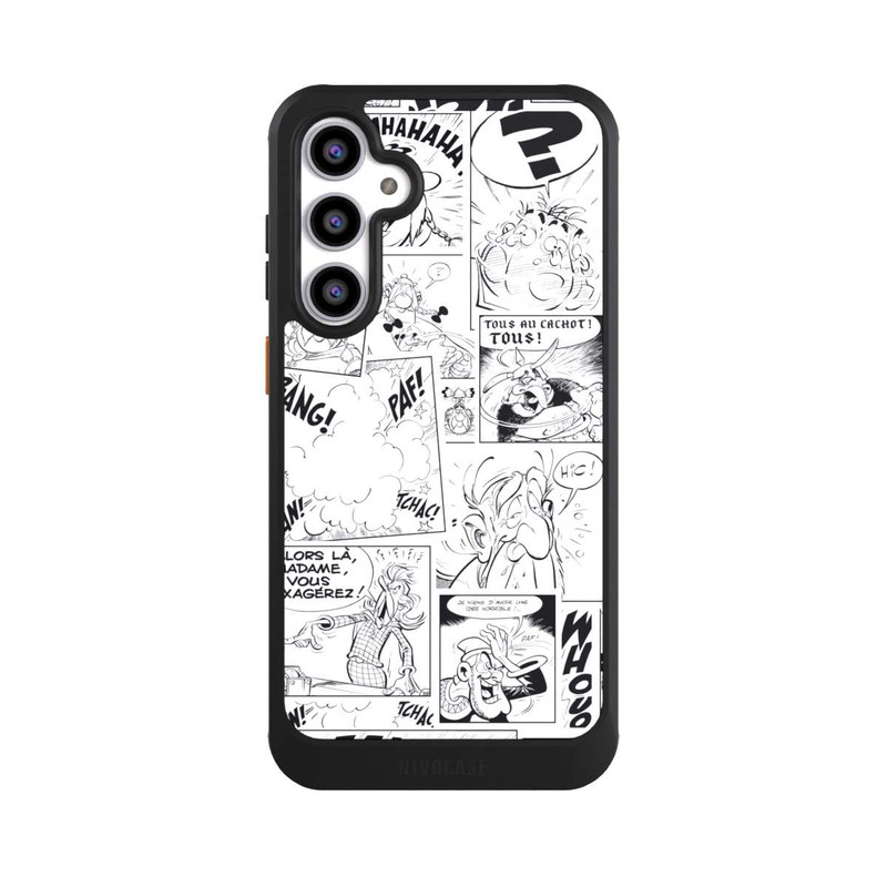 Galaxy S23 FE NIVOcore BD Astérix Blanc & Noir