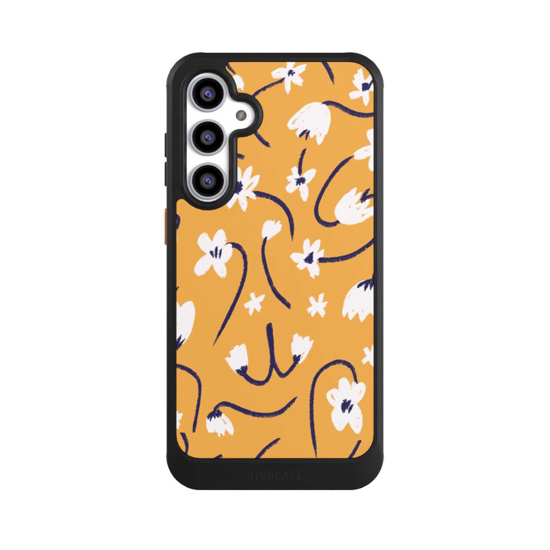Galaxy S23 FE NIVOcore Pattern Petites Fleurs Jaunes