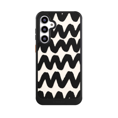 Samsung Galaxy S23 FE NIVOcore Vagues Noires Pattern