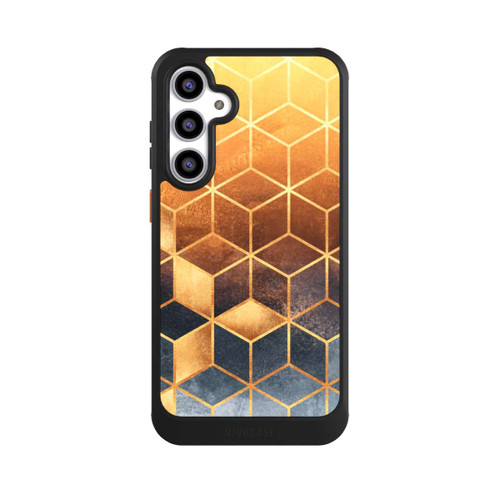 Samsung Galaxy S23 FE NIVOcore Würfel goldener Farbverlauf