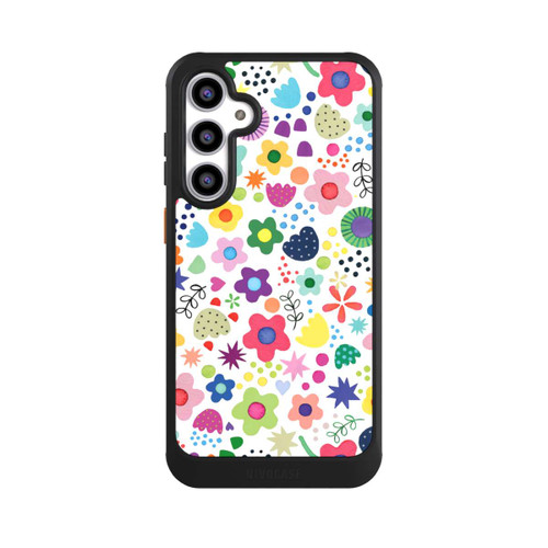 Samsung Galaxy S23 FE NIVOcore Psychedelische Blumen bunt