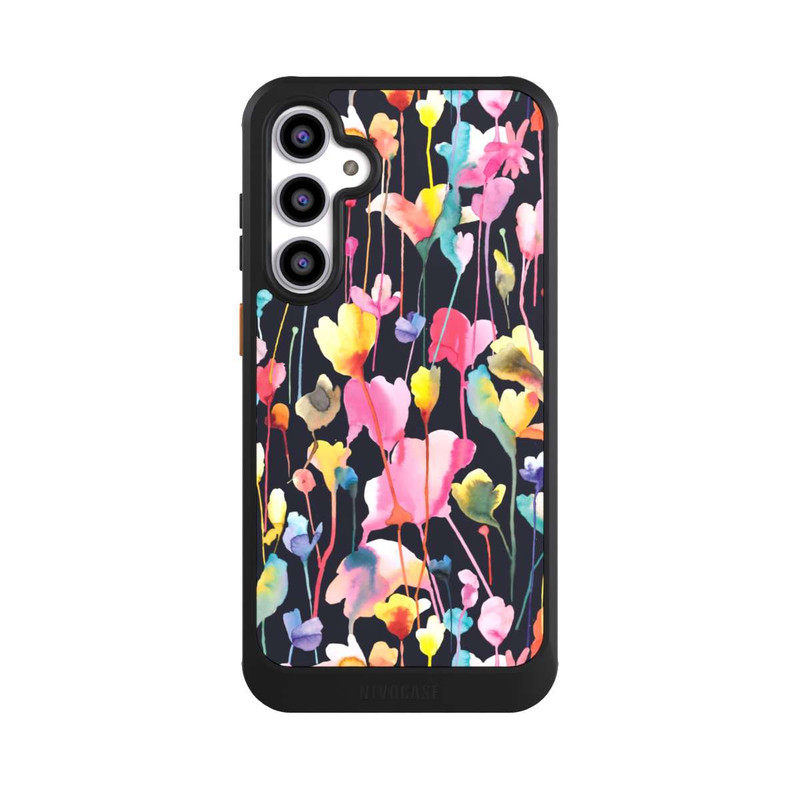 Galaxy S23 FE NIVOcore Wildblumen schwarz