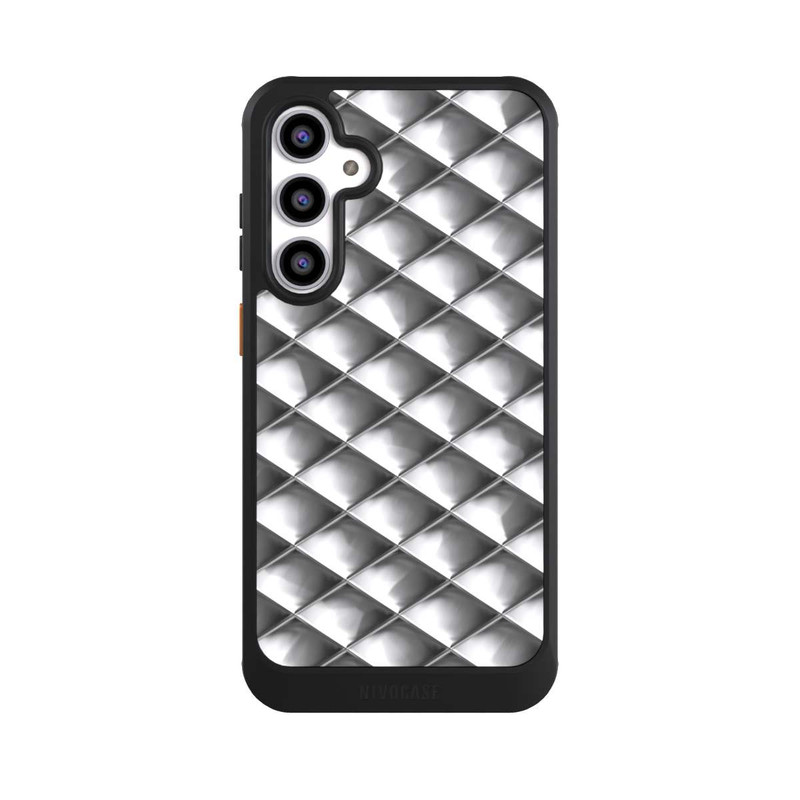 Galaxy S23 FE NIVOcore Glamour Silver Squares