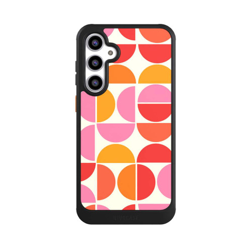 Samsung Galaxy S23 FE NIVOcore Retro Trend Muster Orange