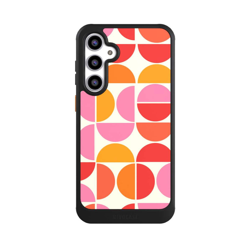 Galaxy S23 FE NIVOcore Retro Trend Pattern Orange
